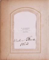 Cseh és lengyel grófi család fotóalbum 25 db korai keményhátú fotóval (Herberstein és Ptah család ta...