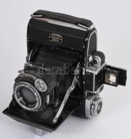 Zeiss Ikon, Super Ikonta 531 kamera Carl Zeiss Tessar 1:3,5 f: 7,5 cm objektívvel, bőr tokban Tok sé...