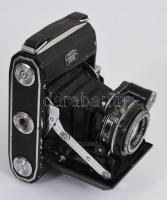Zeiss Ikon, Super Ikonta 531 kamera Carl Zeiss Tessar 1:3,5 f: 7,5 cm objektívvel, bőr tokban Tok sé...