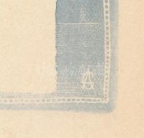 Gross Arnold (1929-2015): Cím nélkül (Játékvonathoz hasonlító ábrázolás). Rézkarc, papír, jelzett a ...