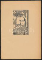 Kozma Lajos (1884-1948): Ez a könyv Dr Balassa Józsefé (szecessziós ex libris). Klisé, papír, jelzet...