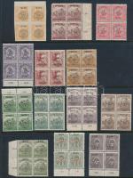 Kolozsvár 1919 13 db négyestömb Bodor vizsgálójellel