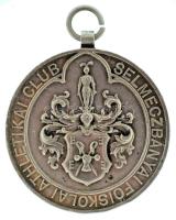 1900 k. "Selmeczbányai Főiskolai Athletikai Club" kétoldalas, jelzetlen Ag díjérem "KB (Körmöcbánya)" jelzéssel (39mm/29,07g) T:AU,XF