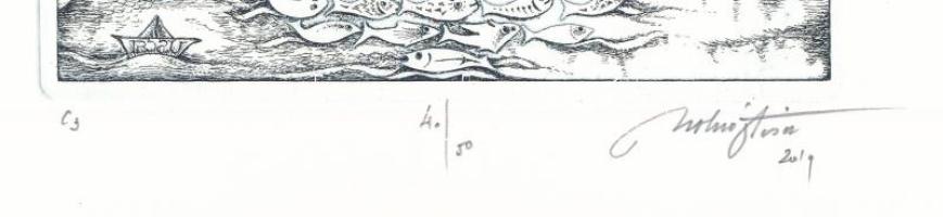 Molnár Iscsu István (1947-): Ex libris Ujszászi Róbert (részben numizmatikai témájú könyvjegy). Rézk...