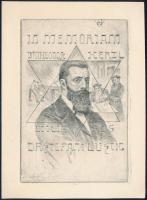 Hölzer-Weinek, Irene (-): In memoriam Theodor Herzl, ex libris Dr. Stefani Lustig (judaika ex libris...