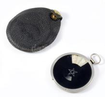 Zeiss ikon fénymérő, forgatható, bőr tokban, sérült üveggel d: 5 cm