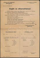 1945 A Fasiszták Által Elhurcoltakat Segítő Bizottság kitöltetlen űrlapja