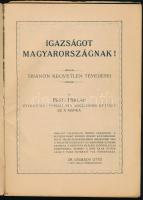 1928 Igazságot Magyarországnak! Trianon kegyetlen tévedései. A Pesti Hírlap ötvenéves fennállása alk...
