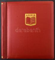 Régi magyar bélyegek Abria berakóban, benne sok összefüggés, egykörös bélyegzés