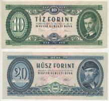 1975. 10Ft " A 117 114728" + 20Ft "C 264 144076" T:F szép papír Adamo F8, F16