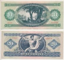 1975. 10Ft " A 117 114728" + 20Ft "C 264 144076" T:F szép papír
Adamo F8, F16