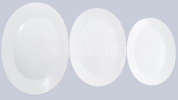 Rosenthal 33 részes fehér porcelán szervírozó készlet. 6 darab mélytányér, 6 darab nagytányér, 6 dar...