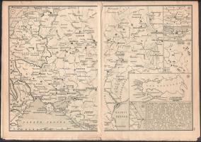 cca 1941 Képes Vasárnap Világatlasza 100 térképpel. Bp., Légrády-ny., 836-850 p. Fűzés nélkül, nagyr...