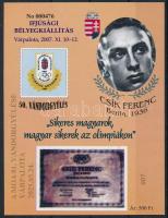 2025 A MOA 81. Vándorgyűlése felülnyomat a Csík Ferenc emlékíven