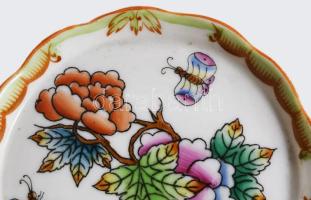 Herendi Viktória mintás ékszeres tálka. Jelzett, hibátlan, d: 8 cm