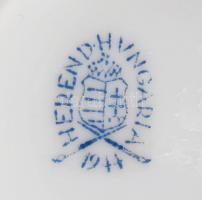 Herendi Szeged város címerével ellátott porcelán bonbonniere Kézzel festett, jelzett, hibátlan 8 cm