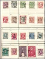 Vegyes külföldi bélyegek 50 oldalas A5-ös cserefüzetben, benne osztrák, dán, norvég, svéd, svájc, ho...