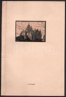 Mühlfeith János (működött a XX. sz. első felében): Zsinagóga (Szeged), 1919. Fametszet, hártyapapír,...