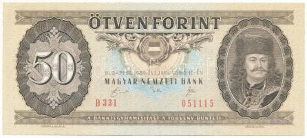 1989. 50Ft "D 331 051115" T:AU hullámos papír Adamo F25