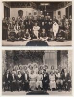 Budapest - 5 db régi fotó képeslap Budapest Székesfőváros Gázművei Önképzőköréről