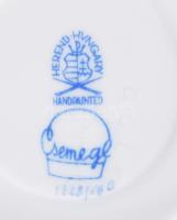 Herendi Viktória mintás 6 személyes mokkás / kávés készlet. Jelzett, teljes, a kancsó rózsa fogóján ...