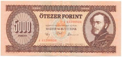 1992. 5000Ft "J 41206824" T:AU hullámos papír Adamo F49