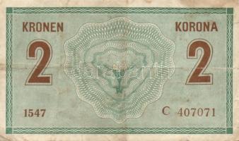 Ausztria/Osztrák-magyar Bank 1914. 2K (4x) közte vastag "C"-vel is T:II,III,III-