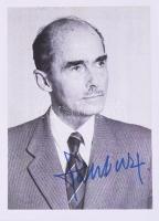 Habsburg Ottó (1912-2011) trónörökös, politikus a Páneurópai Unió Elnökének aláírása saját képén 12x15 cm