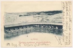 1903 Vízakna, Salzburg, Ocna Sibiului; Tököli-tó, sós gyógyfürdő. Takáts Jenő kiadása / salt baths, spa (EK)