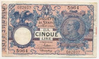 Olaszország 1904. 5L T:F Italy 1904. 5 Lire C:F