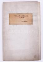 ca 1930 Magas-Tátra térképe, tervezte: Dr. Vigyázó János, 1.50.000, Bp. M. Kir. Állami Térképészet, vászonra vonva, 49x60 cm. Rajta a magyar és szlovák helységnevekkel.