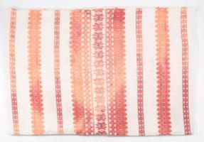 Régi hímzett párnahuzat, 45x36 cm