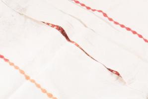 Régi hímzett párnahuzat, 45x36 cm