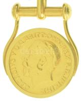 Nagy-Britannia 1925. 1 Sovereign Au "V. György" Au foglalatban, kapcson jelzéssel (érme sú...