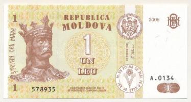 Moldova 2006. 1L "A.0134 578935" T:UNC Moldova 2006. 1 Leu "A.0134 578935" C:UNC Krause P#19