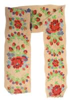 cca 1900, Lakócsa környéke, Dráva menti horvát női hajkötő hajdísz, 2 darab