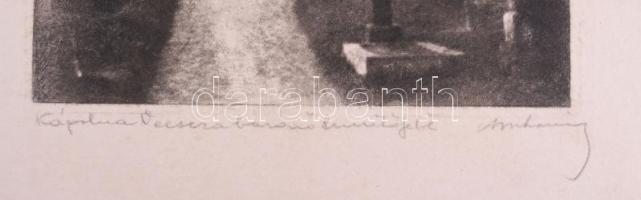 ca 1930 Orphanidesz János (1876-1939): Kápolna Vecsera bárónő temetőjéből jelzett vintage fotóművész...