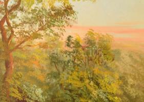 Kovács József (1948-): Kőhíd. Olaj, farost, jelzett, fakeretben, 40x60 cm