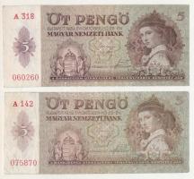 1939. 5P (2x) T:F-VG Adamo P6