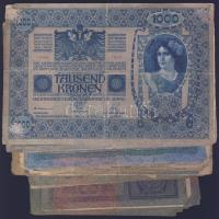105db klf korona bankjegy, felülnyomásokkal, bélyegzésekkel T:IV