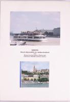 cca 1960-2010 Dunai utasszállító hajók, kompok. Egyedileg összeállított album fekete-fehér és színes...