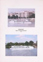 cca 1960-2010 Dunai utasszállító hajók, kompok. Egyedileg összeállított album fekete-fehér és színes...