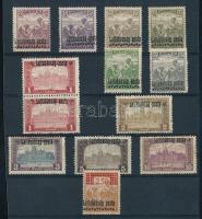 Nyugat-Magyarország III. 1921 13 db bélyeg Bodor vizsgálójellel