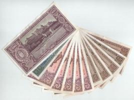 1945-1946. 100P - 1.000.000.000P (12db, 4xklf) T:F, néhány foltos