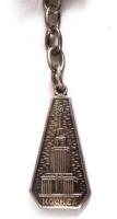 Ezüst (Ag) karkötő, orosz épületek ábrázolásával, jelzés nélkül, h: 20 cm, nettó 24g