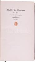 Klassiker des Altertums [Az ókor klasszikusai] sorozat 9 kötete: [Lukianosz] Lukian: Sämtliche Werke...