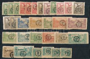 Debrecen 1919 31 db bélyeg Bodor vizsgálójellel