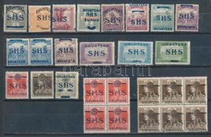 SHS 1918 27 db bélyeg Bodor vizsgálójellel