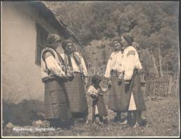 ca 1940 Rahó Kárpátalja turisztikai fotó, eredeti nagyítás, eredeti kézi feliratozással 30x23 cm