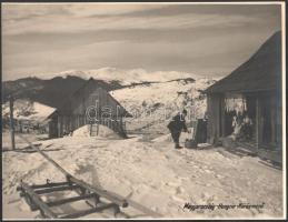 ca 1940 Kőrösmező Kárpátok turisztikai fotó, eredeti nagyítás, eredeti kézi feliratozással 30x23 cm